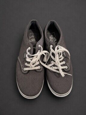 Vans Women's Taupe Canvas Low-Top Sneakers with Cream Laces